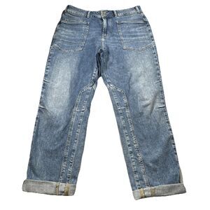 Anthropologie PILCRO The Wanderer High Rise Relaxed Leg Jean Size 32